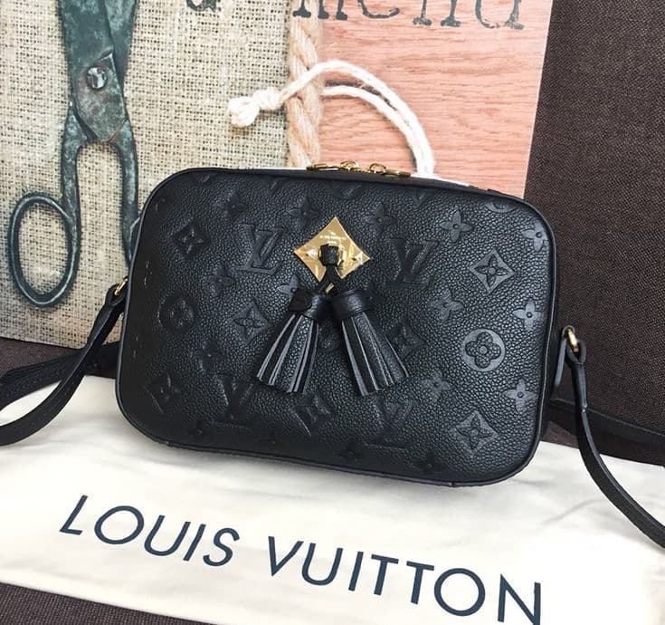 Saintonge Bag in Black Empreinte Leather Louis Vuitton