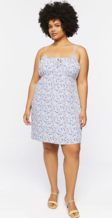 Plus Size Floral Print Cami Mini Dress at Forever 21
