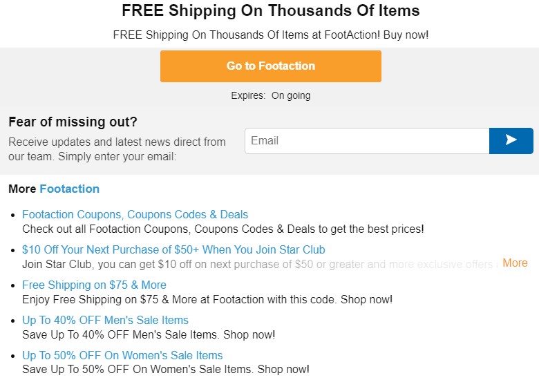 Footaction Promo Code - Free Shipping